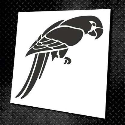 Stencil DFA Parrot for plaster and paint 0.3-1mm (J00005)