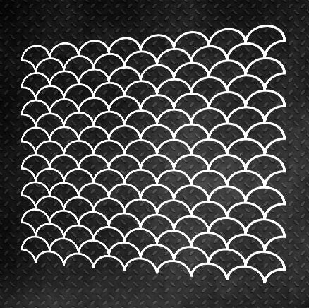 Reusable stencil DFA for decorative plaster Geometry Scale small for plaster and paint 0.3-1mm (G00050)
