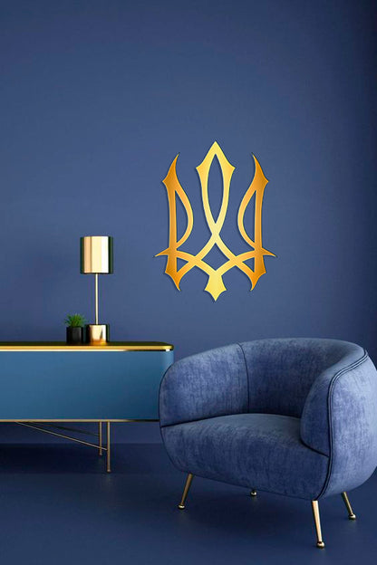 Ukraine in every detail: Stylish mirror Trident for the interior (YA00014)