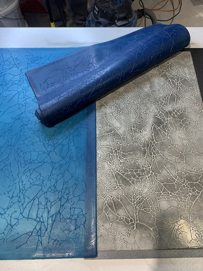 Silicone mold for decoration Marble veins blue W00001