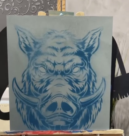 Stencil DFA Boar for plaster and paint 0.3-1mm (J00013)