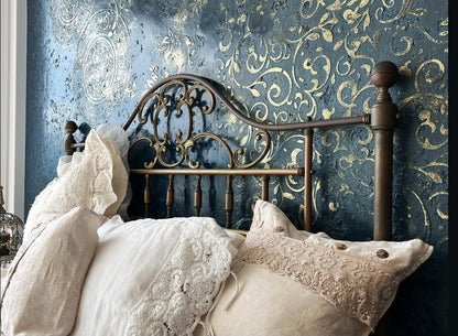 Set of stencils DFA wall decor (Round 14 + Eastern 18) for plaster and paint 0.3-1 mm (N00126)