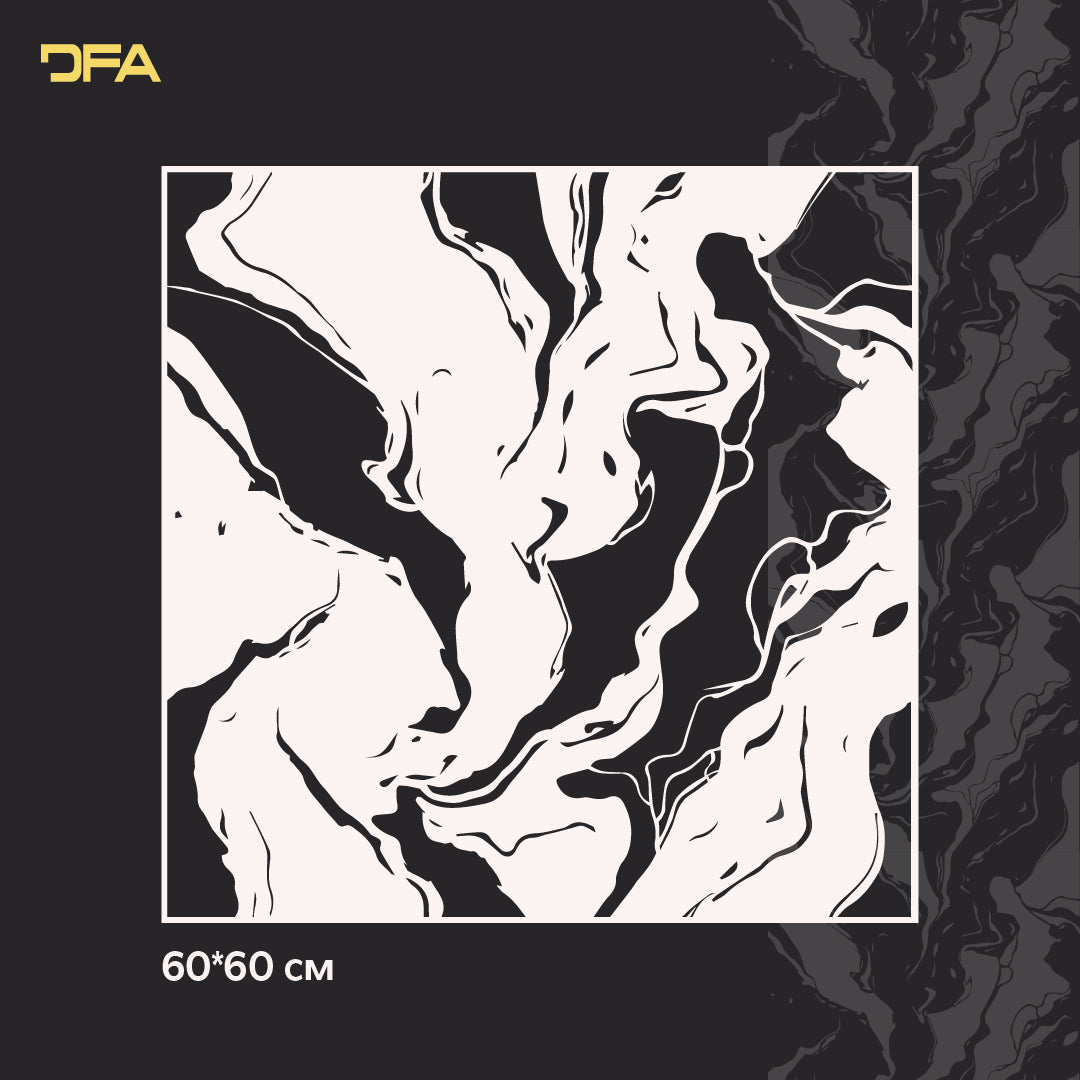Stencil DFA Marble for plaster and paint 0.3-1mm (X00097)