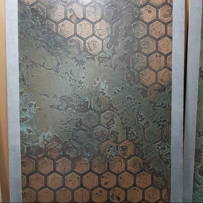 Trendy geometric decor in a few steps with DFA stencil Geometry Honeycomb 0.3-1 mm (G00030)