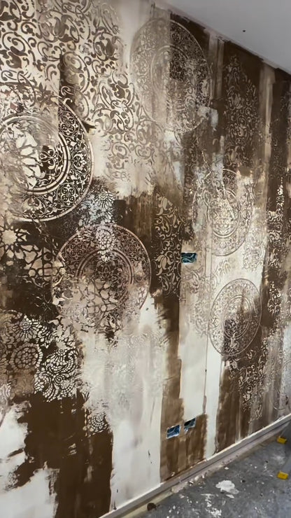 Stencils DFA decor set for plaster and paint (Eastern 21 + Round 14) 0.3-1 mm (N00136)