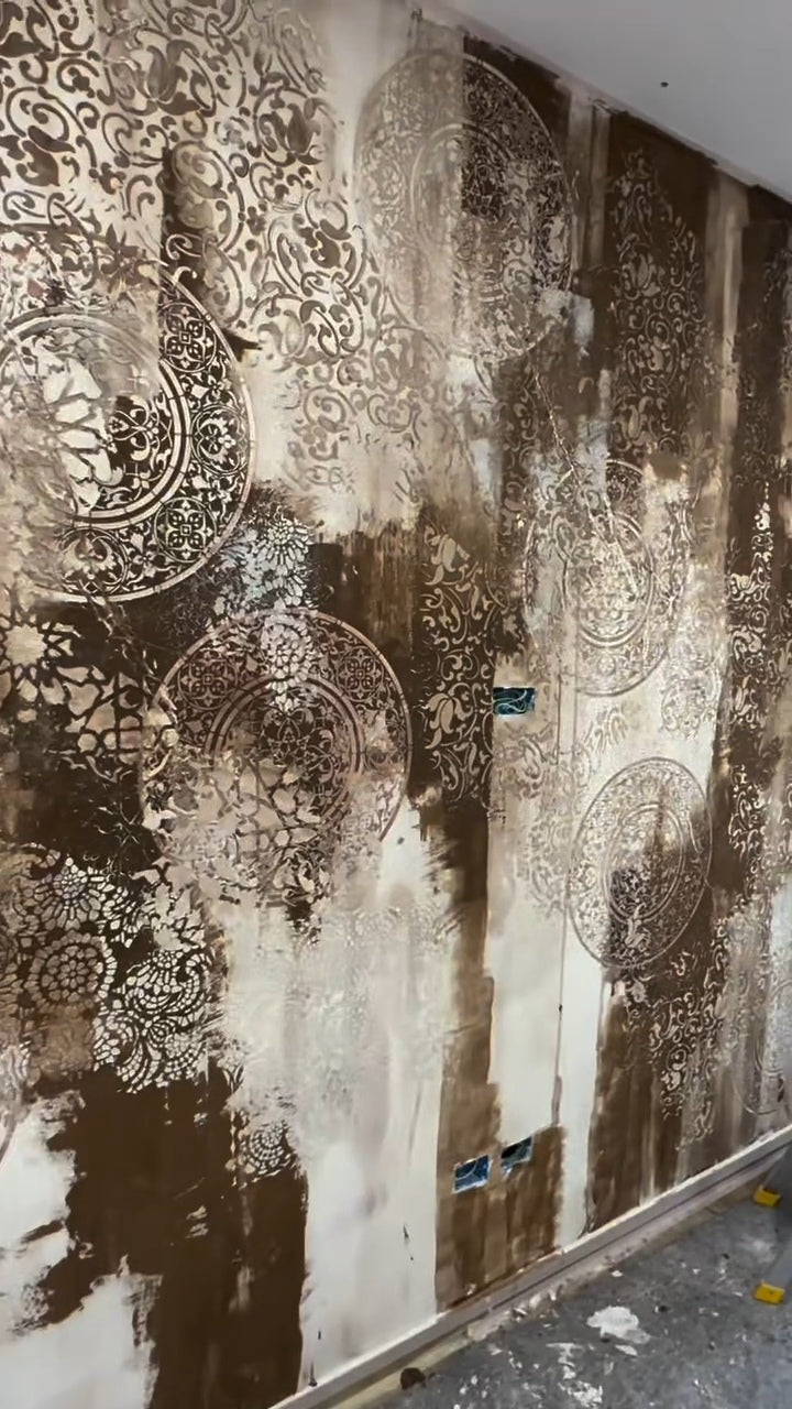 Stencils DFA decor set for plaster and paint (Eastern 21 + Round 14) 0.3-1 mm (N00136)
