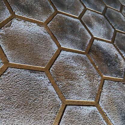 Dynamics and style: Geometric stencil "Honeycomb" for decorative plaster 0.3-1 mm (G00031)