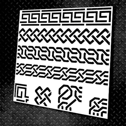 Stencil DFA Border, for plaster and paint 0.3-1mm (B00001)