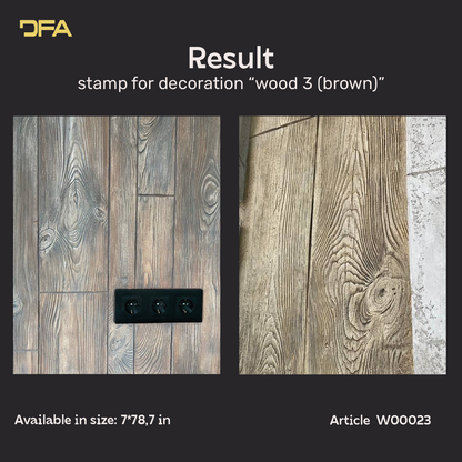 Silicone impression for decoration Tree 3 (brown) W00023