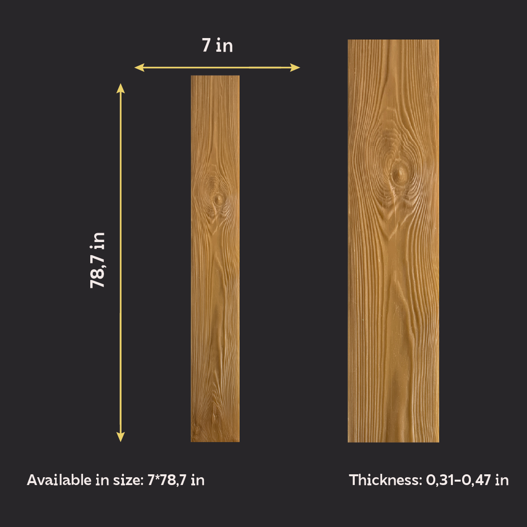 Silicone impression for decoration Tree 3 (brown) W00023