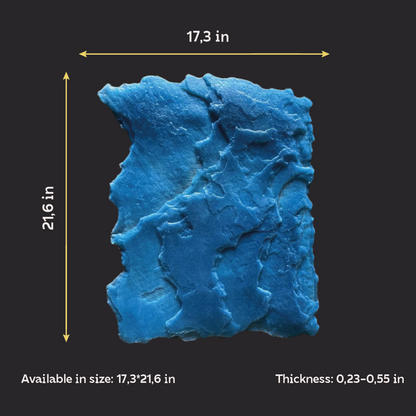 Silicone impression for decoration Stone texture (blue) W00011