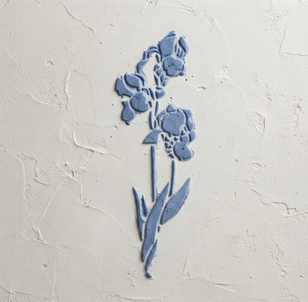DFA "Flower" Stencil for Decoupage on Interior Decor Items (P00207)