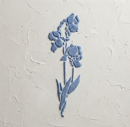 DFA "Flower" Stencil for Decoupage on Interior Decor Items (P00207)