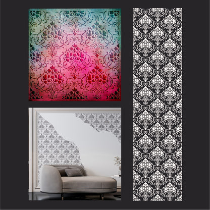 Fine Patterns DFA Damask Stencil - Update Your Interior 0.3-1mm (D00065)