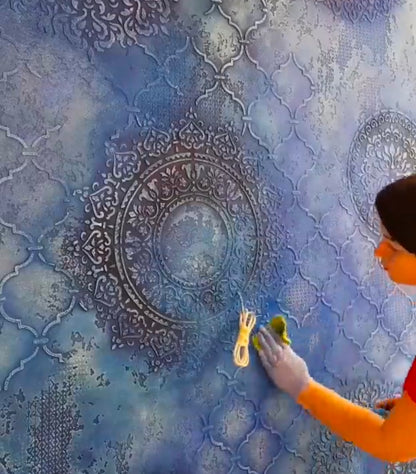 Spectacular circular pattern with DFA stencil - simple, fast, stylish 0.3-1 mm (C00013-d2)