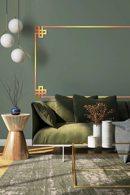 Create a unique interior with DFA Mirror Decor Corner Pattern 2pcs/4pcs (YA00036)