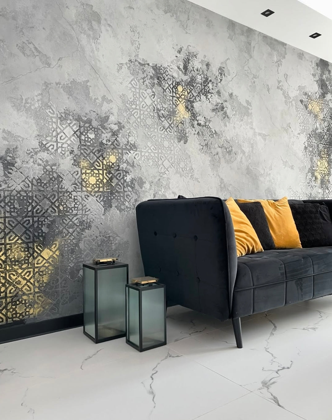 DFA decorative stencil: square pattern - simple and effective 0.3-1 mm (K00130)