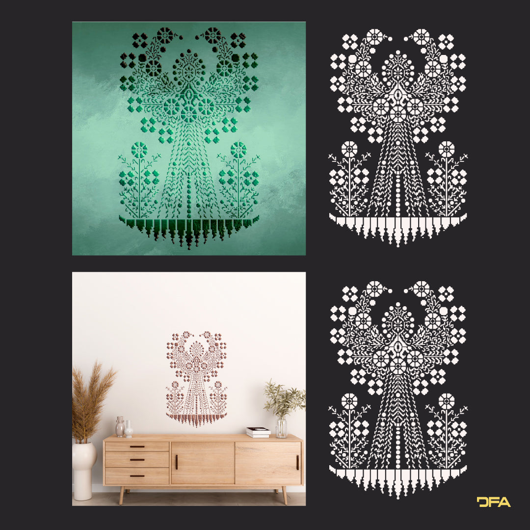 Stencil DFA Embroidery for plaster and paint 0.3-1 mm (Z00067)