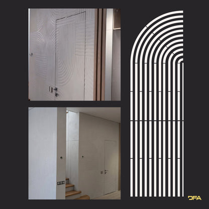 Perfect stripes in Loft style - decorate walls with DFA stencil 0.3-1 mm (L00044)