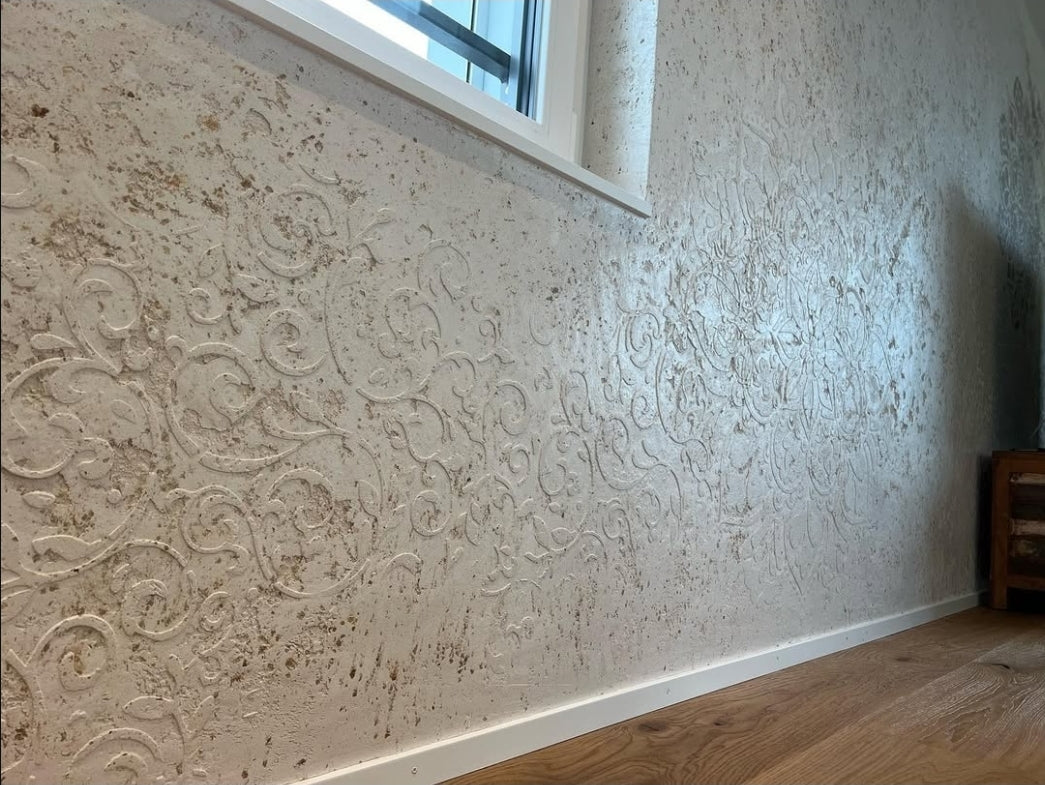 Stencils DFA set for wall decoration (Eastern 18 + Round 117) for plaster and paint 0.3-1 mm (N00134)