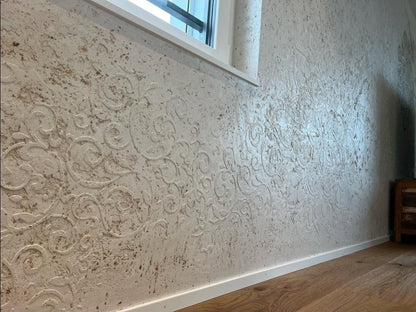 Stencils DFA set for wall decoration (Eastern 18 + Round 117) for plaster and paint 0.3-1 mm (N00134)