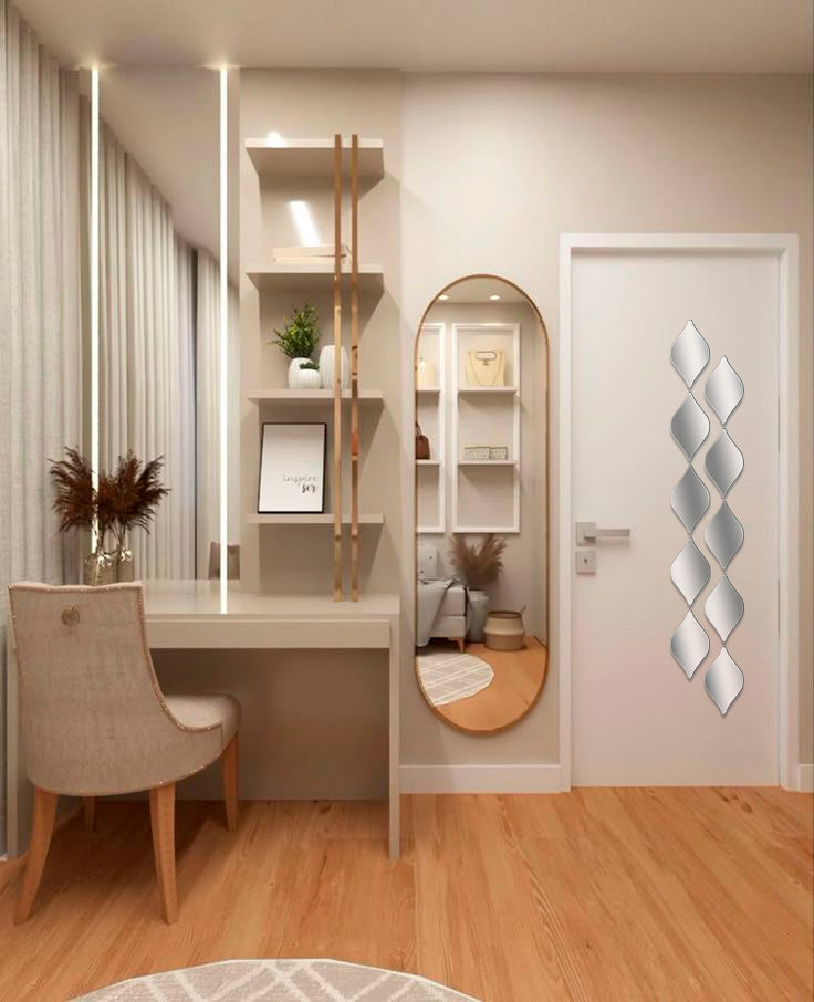 Quick Transformation: DFA Rhombus Mirror Decor to Update Your Home, 5pcs/10pcs/15pcs (YA00009)