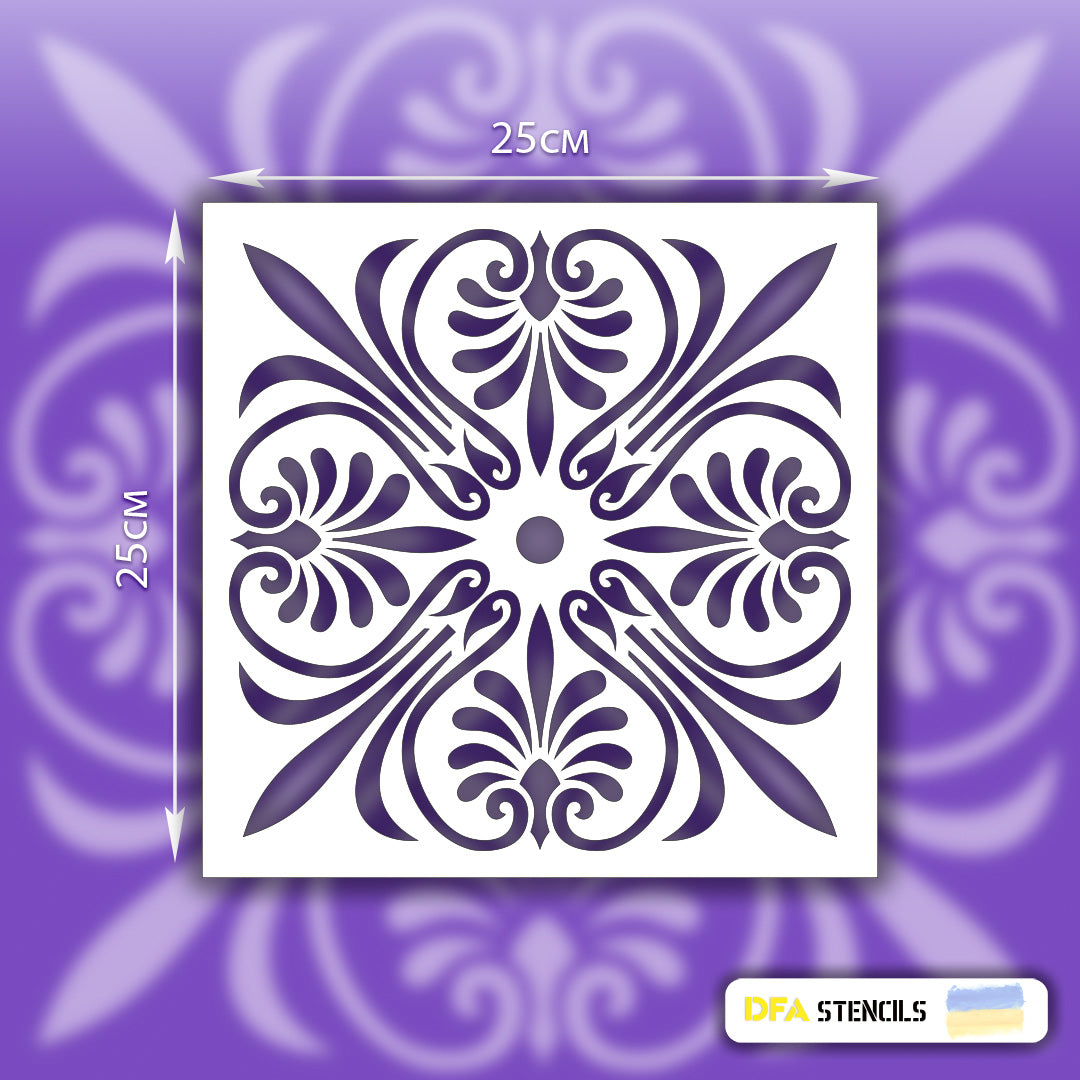 Stencil DFA Square pattern, for plaster and paint 0.3-1mm (K00079)