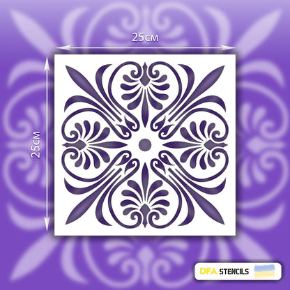 Stencil DFA Square pattern, for plaster and paint 0.3-1mm (K00079)