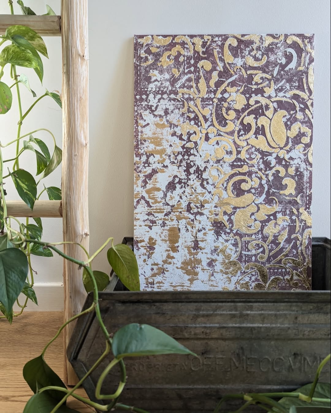 Oriental motifs in a modern version - stencil DFA for decorative decoration 0.3-1 mm (V000021-d)