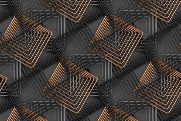 Geometric relief pattern for walls - stencil DFA Geometry 0.3-1 mm (G00105)