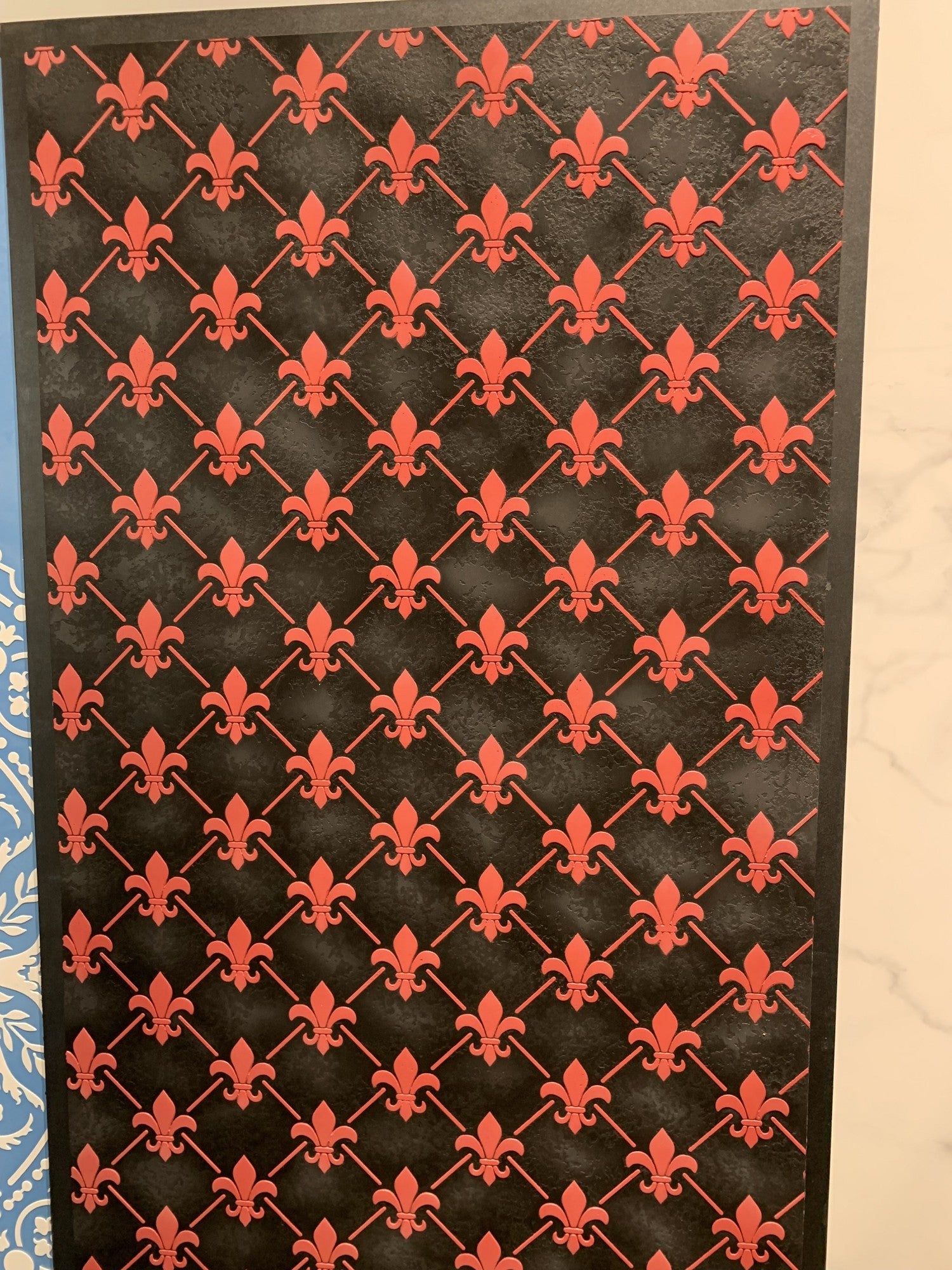 Reusable stencil DFA for decorative plaster and paint Oriental pattern 0.3-1mm (V00010)