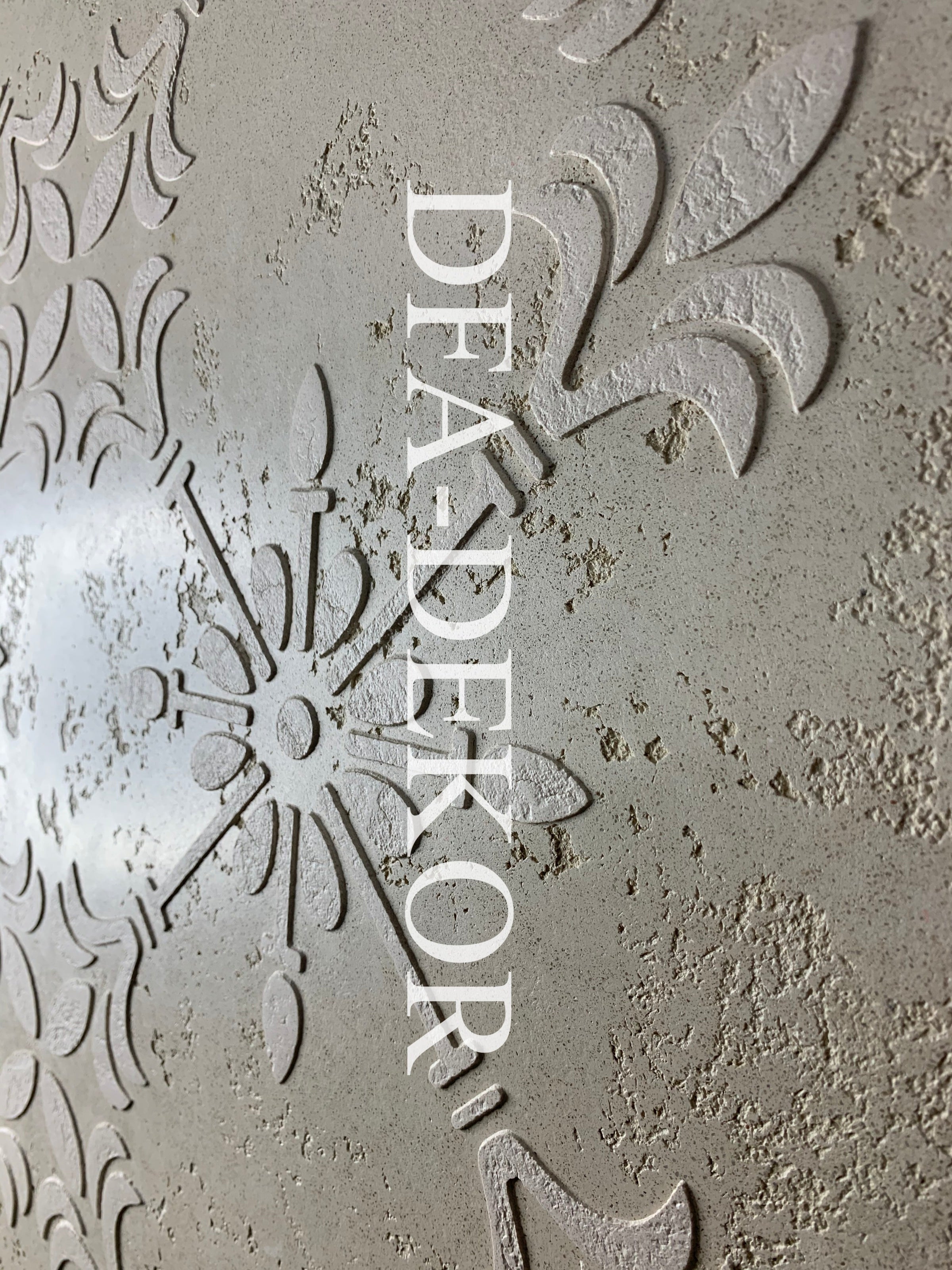 Stencil for decoration DFA square pattern, for putty and paint, 0.3-1mm (K00016)