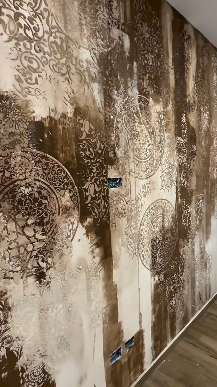 Stencils DFA decor set for plaster and paint (Eastern 21 + Round 14) 0.3-1 mm (N00136)