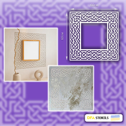 Stencil DFA Square pattern, for plaster and paint 0.3-1mm (K00080)