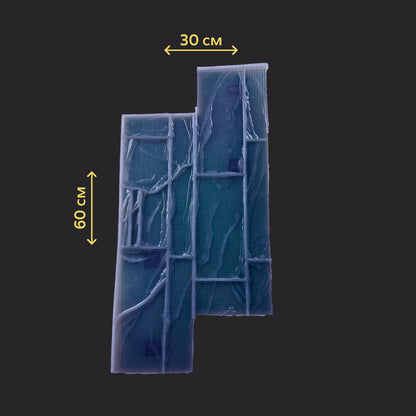 Silicone impression for decoration decorative stone (clinker) W00033