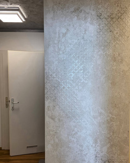 Geometric ornaments DFA - stylish stencil for decorative plaster and paint 0.3-1 mm (G00023)