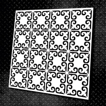 Stencil DFA for wall decoration, for plaster and paint 0.3-1mm (V00011)