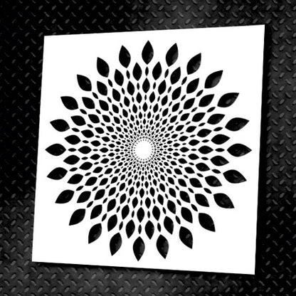 Stencil DFA reusable Round pattern 19 for plaster and paint 0.3-1mm (C00019)