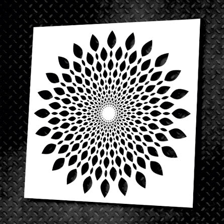 Stencil DFA reusable Round pattern 19 for plaster and paint 0.3-1mm (C00019)