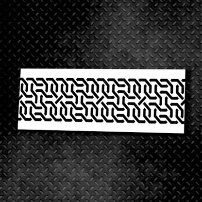Reusable stencil for decoration DFA Border, for putty and paint, 0.3-1mm (B00008)