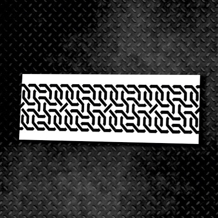 Reusable stencil for decoration DFA Border, for putty and paint, 0.3-1mm (B00008)