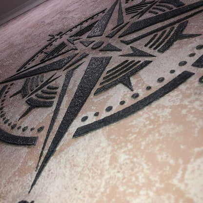 Accent the interior with an original pattern - stencil DFA Compass 0.3-1 mm (C00036)