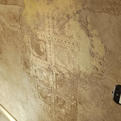 A simple solution for a stylish interior - DFA stencil with a square ornament 0.3-1 mm (K00011)