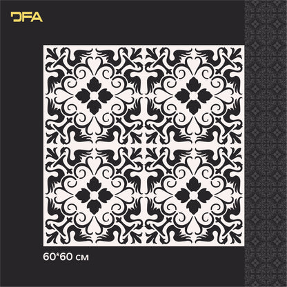 Stencil DFA Square pattern, for plaster and paint 0.3-1mm (K00081)