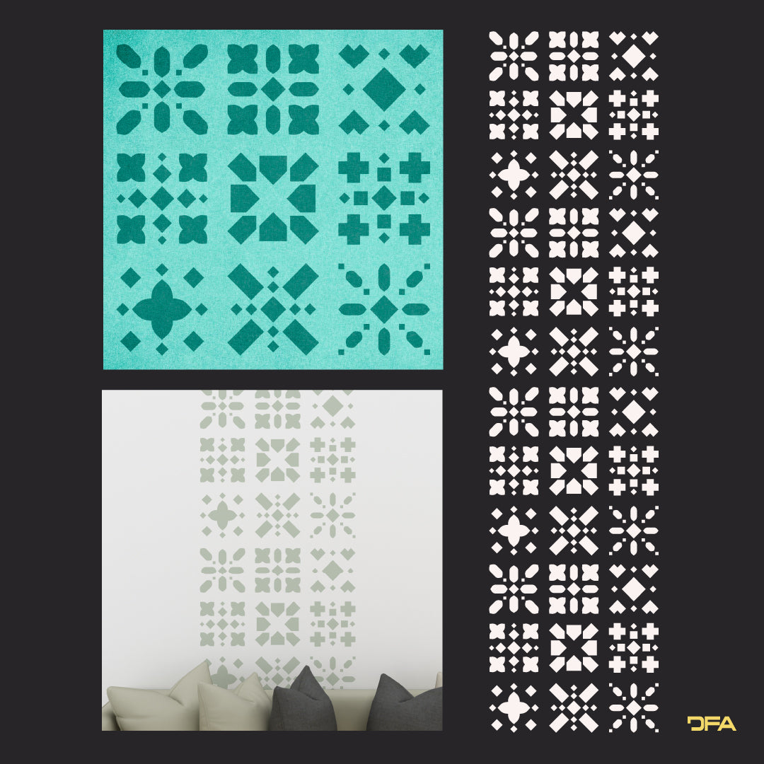 Stencil DFA Embroidery for plaster and paint 0.3-1mm (Z00049)