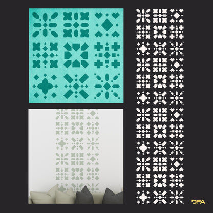 Stencil DFA Embroidery for plaster and paint 0.3-1mm (Z00049)