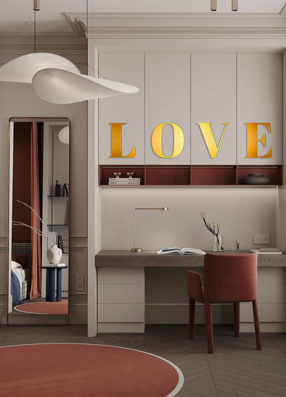 Fill your home with love: Mirror inscription LOVE from DFA for a special atmosphere (YA00018)