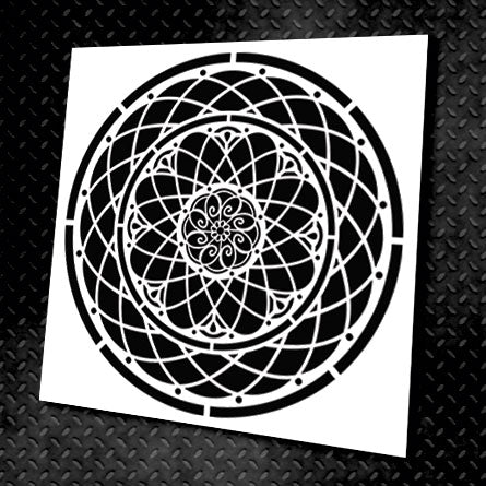 Stencil DFA reusable Round pattern 62 for plaster and paint 0.3-1mm (C00062)