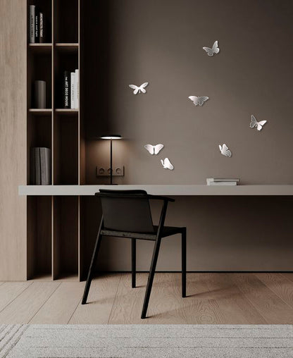 Stylish accent for walls: DFA Mirror Butterflies for visual expansion, 7 pcs (YA00005)