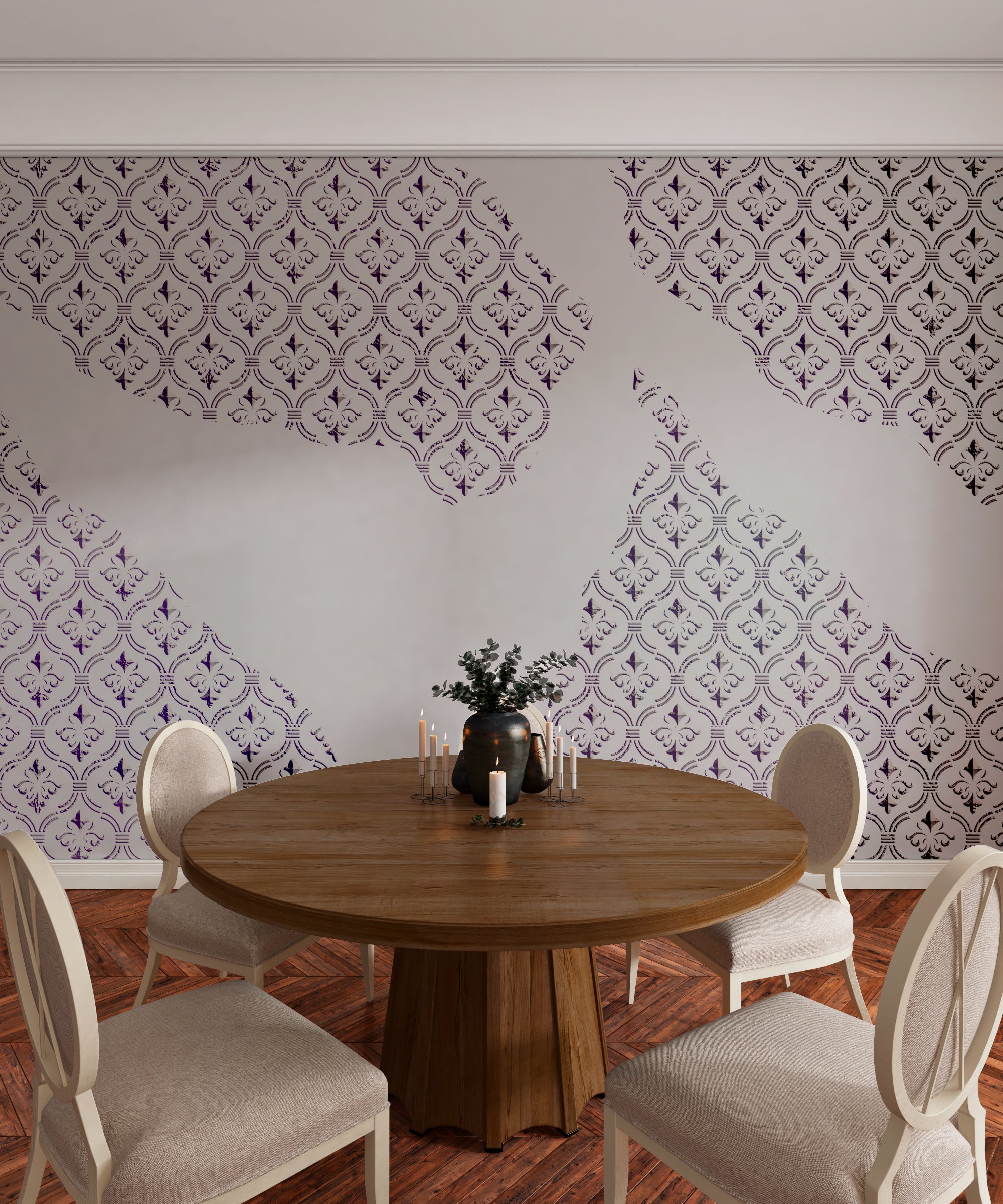 Create stylish oriental decor yourself - with the DFA stencil 0.3-1 mm (V000079-d)